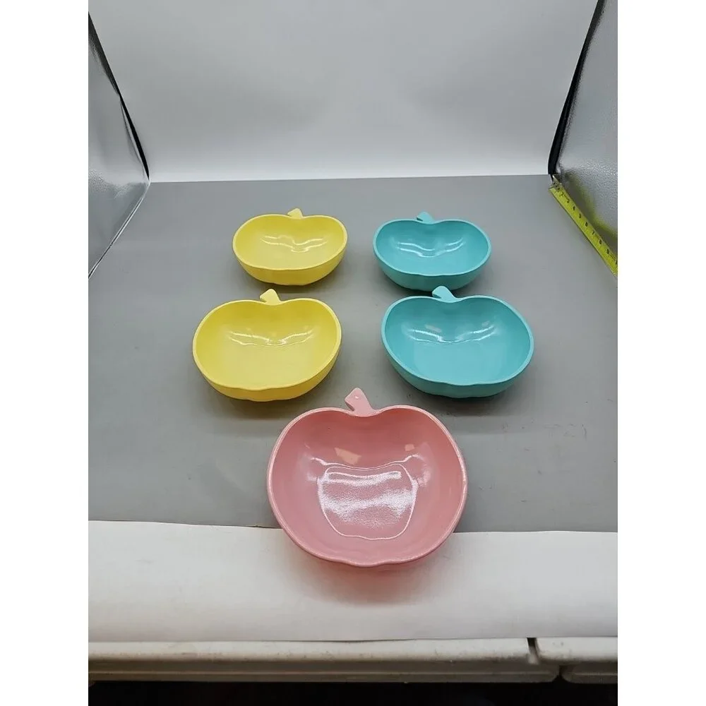 Vtg MCM Hazel Atlas Platonite Salad Server Set‎ 5 Pc. Beautiful Shiny Condition
